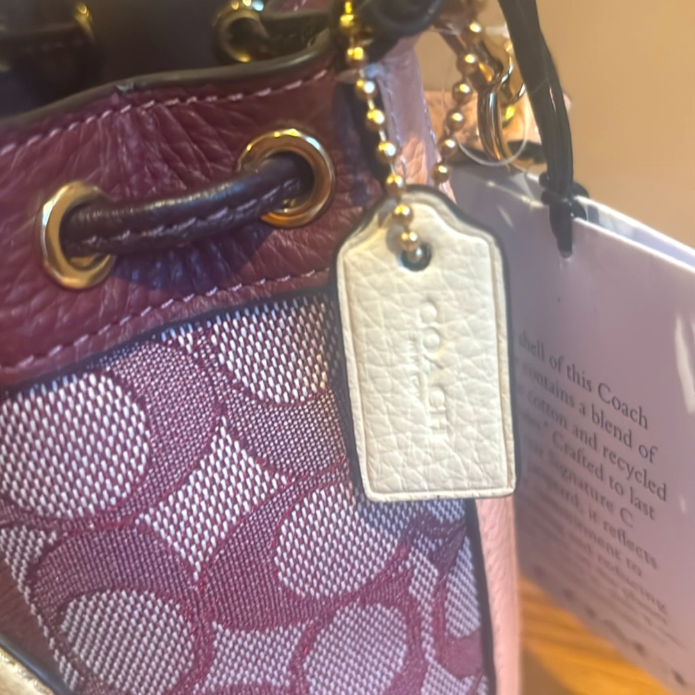NWT COACH MINI DEMPSEY BUCKET BAG - Picture 6 of 7